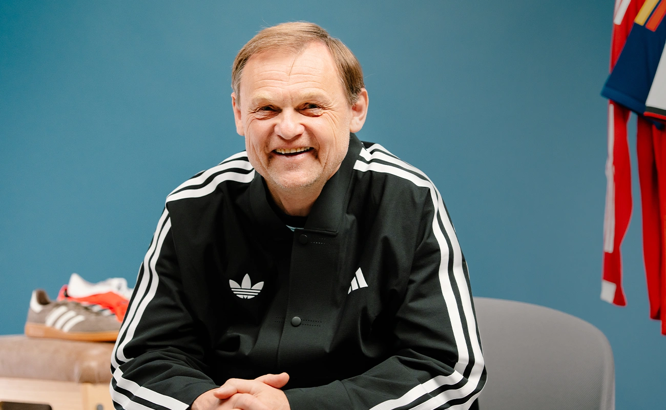 adidas CEO Bjørn Gulden in adidas track suit (Photo)